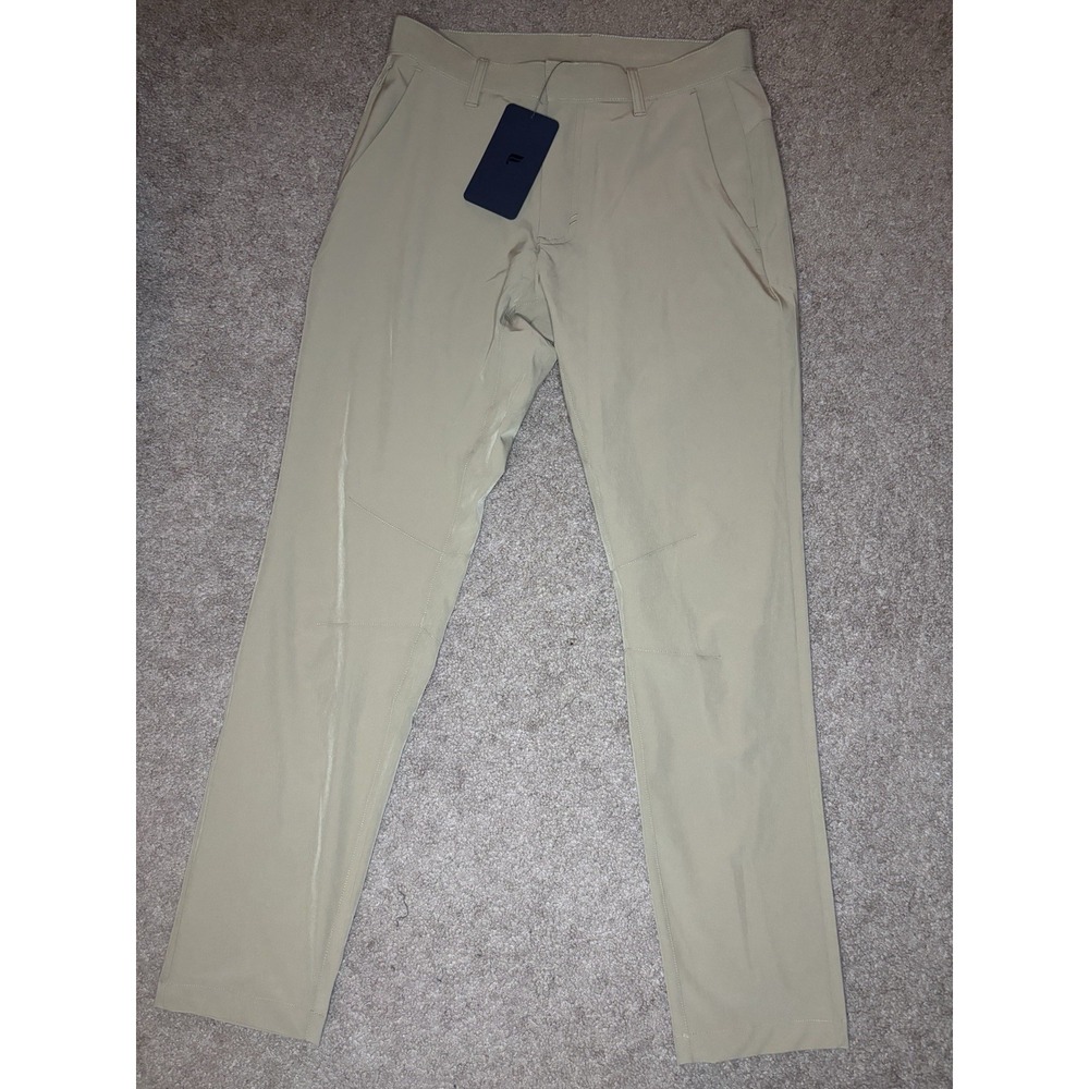 Fabletics The Only Pant Men's 30x32 Khaki Slim Fit Stretch Performance Tech NWT